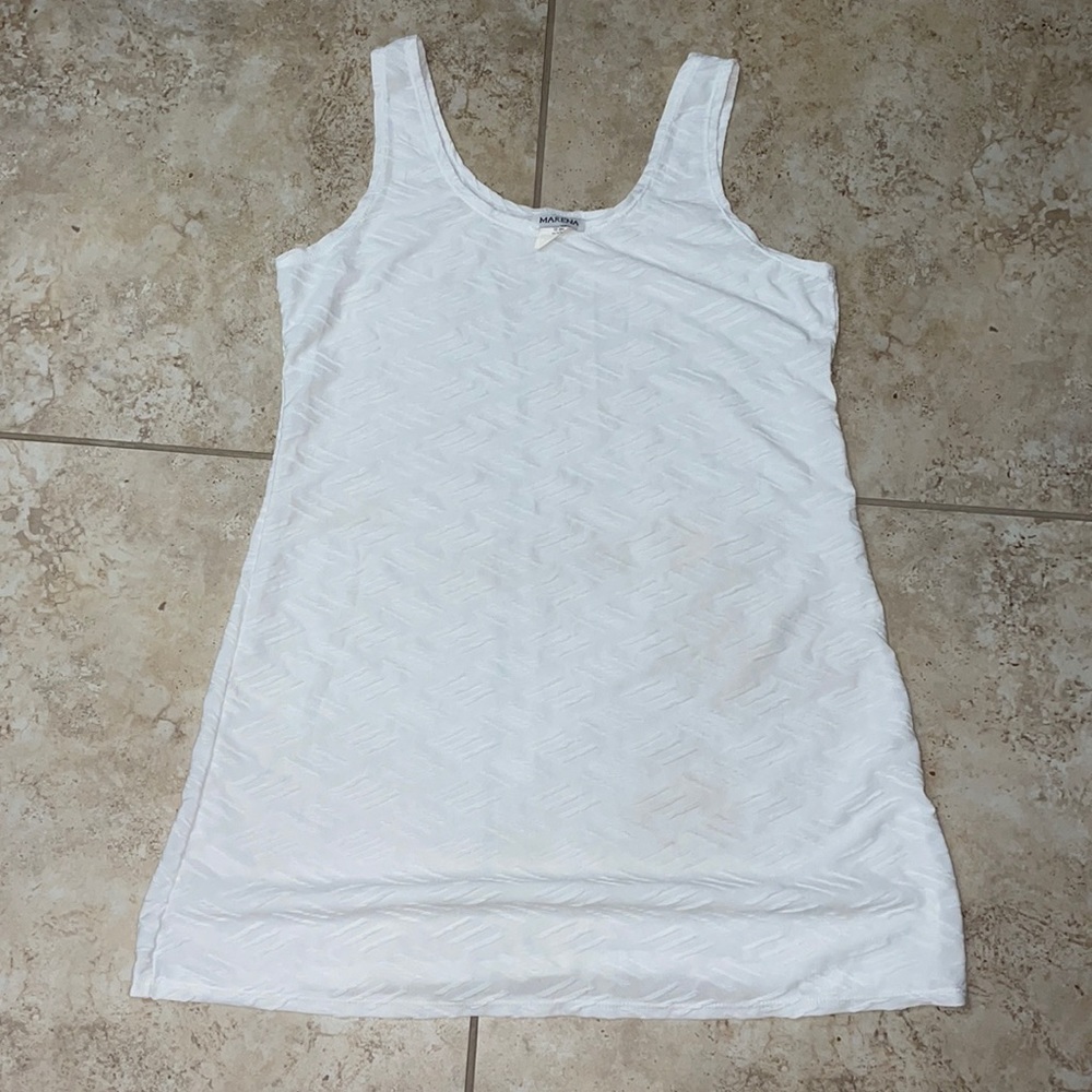 White Swimsuit Coverup Dress